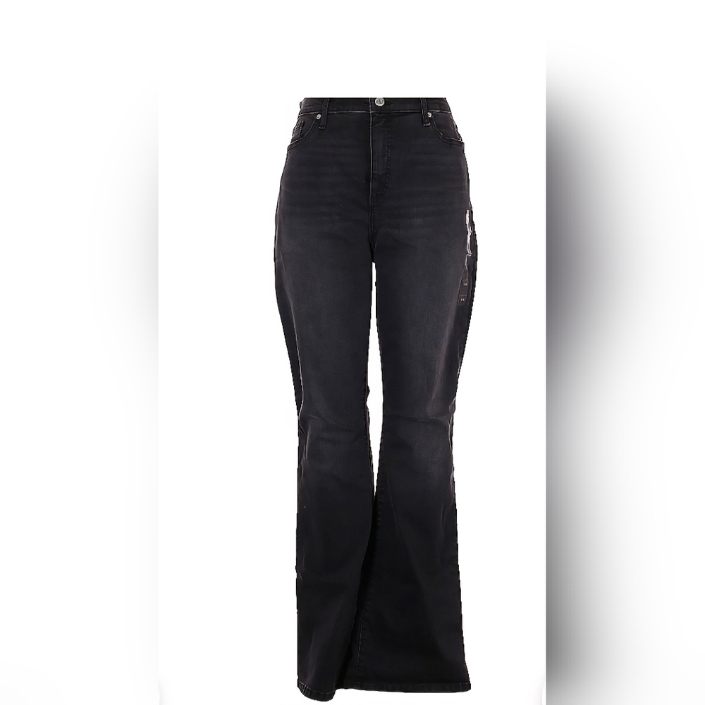 Banana Republic Black Flare Wide Leg Jeans